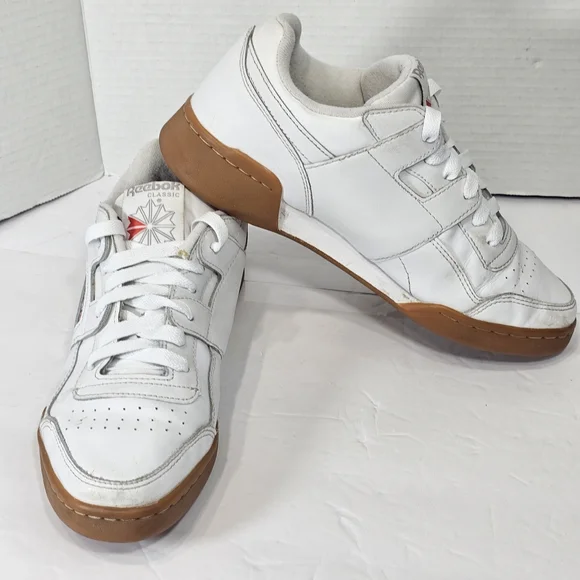 Reebok White and Brown Sneakers - Picture 7 of 12